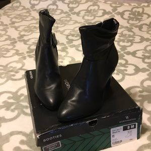 Black Booties NWT